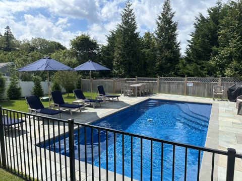 Pool & Patio, 5 chaise Lounge Chairs, Teakl Dining Table seats 10